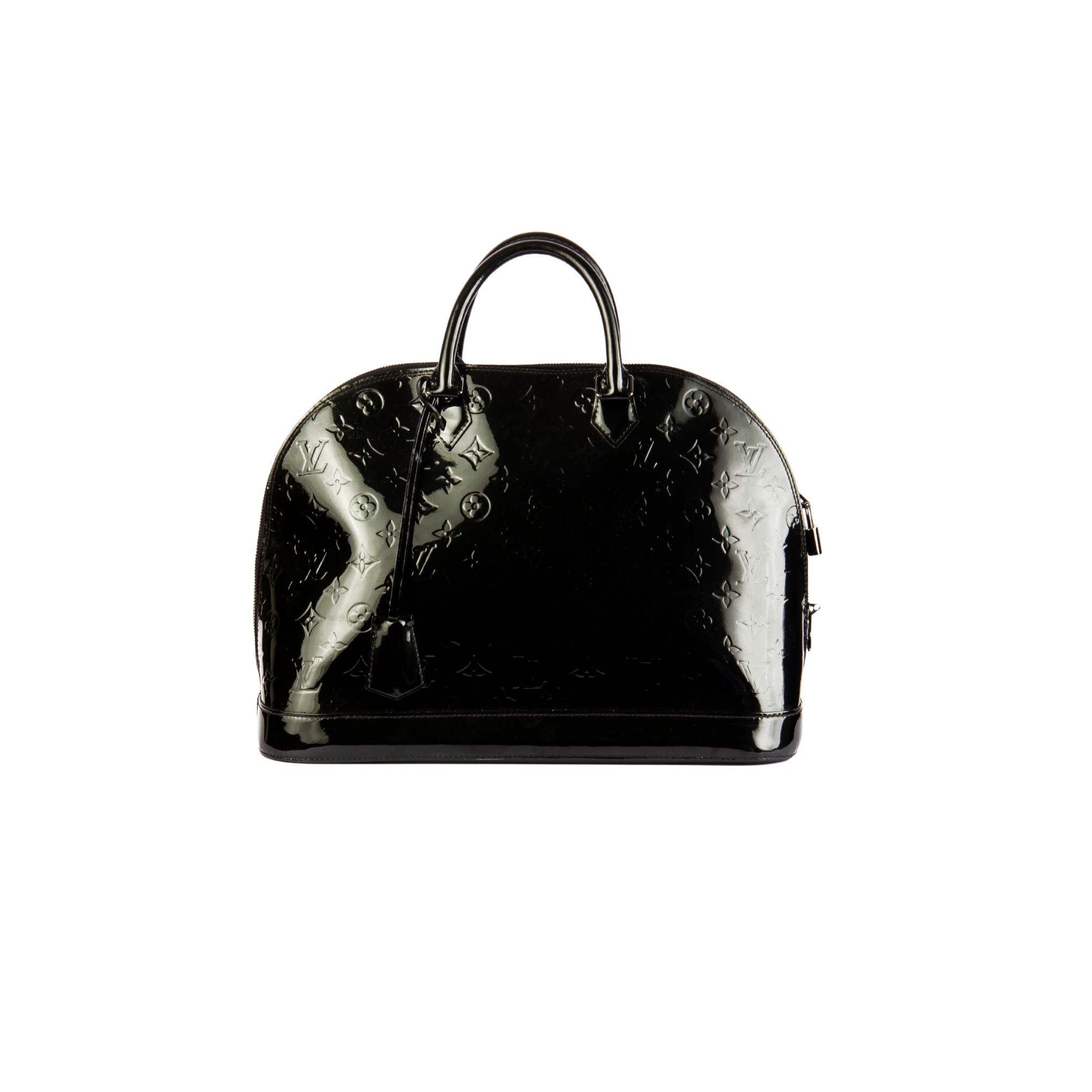 Louis Vuitton Alma Vernis MM Top Handle Bag