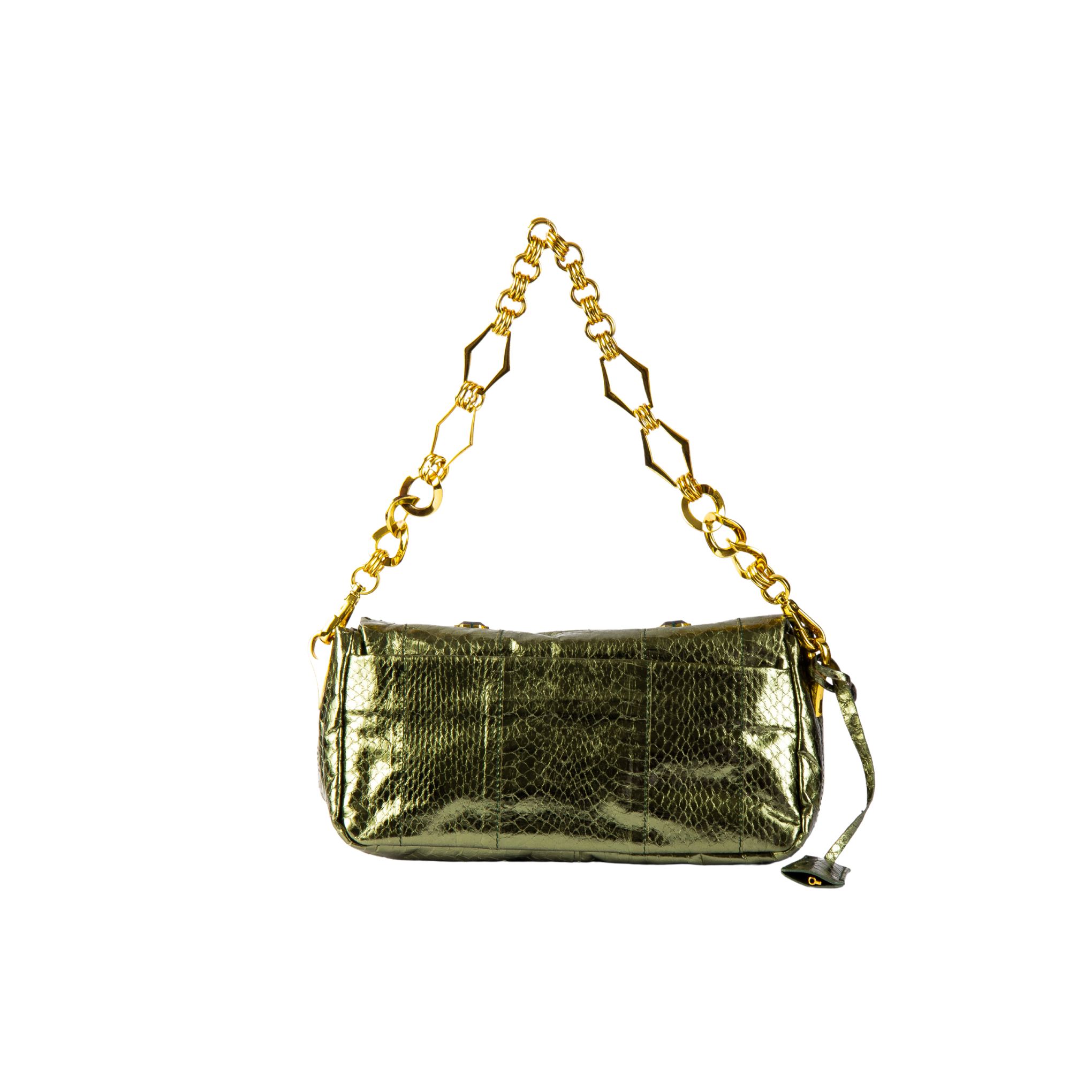 Prada Jeweled Python Chain Shoulder Bag