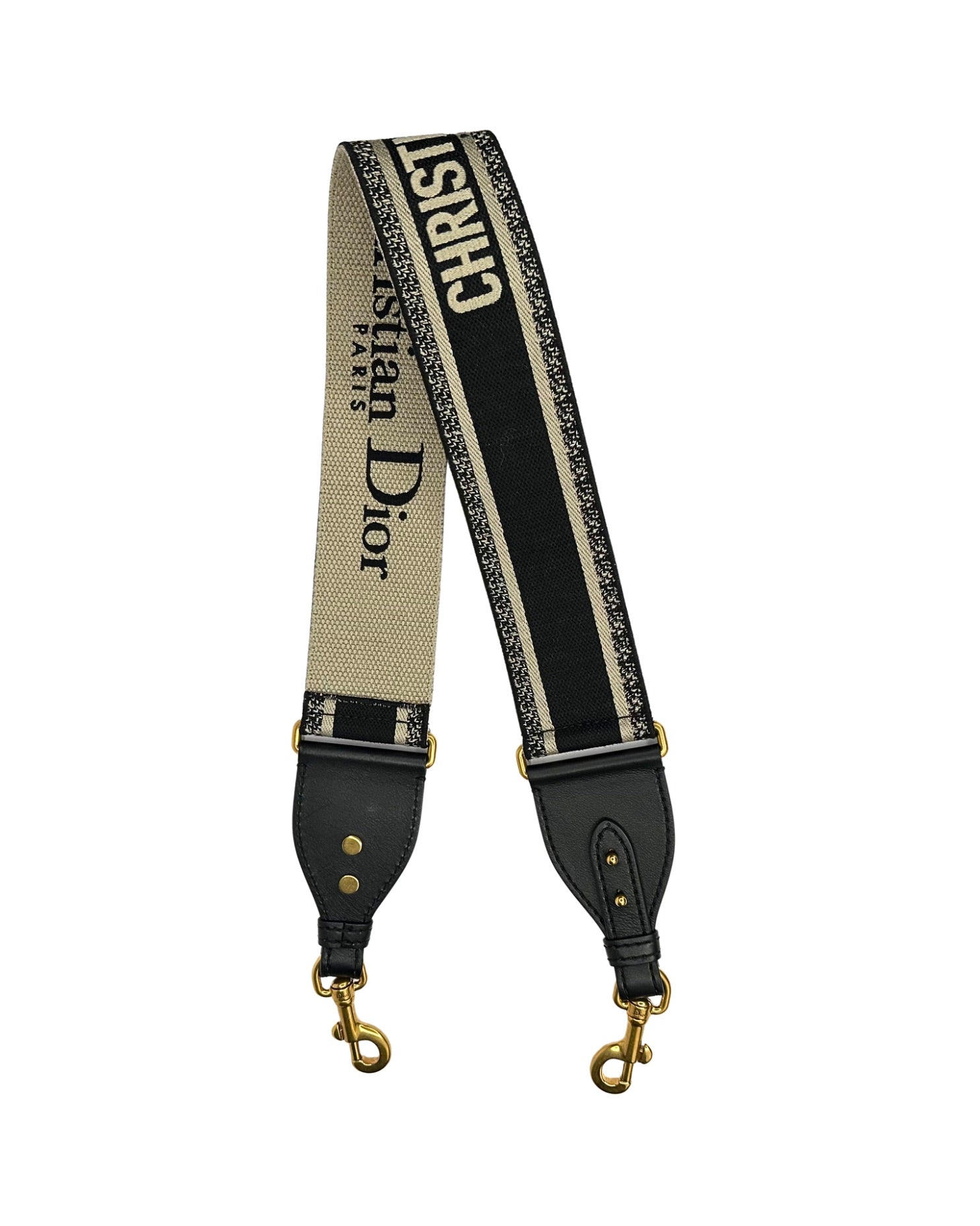 Christian Dior Logo Canvas Shoulder Strap