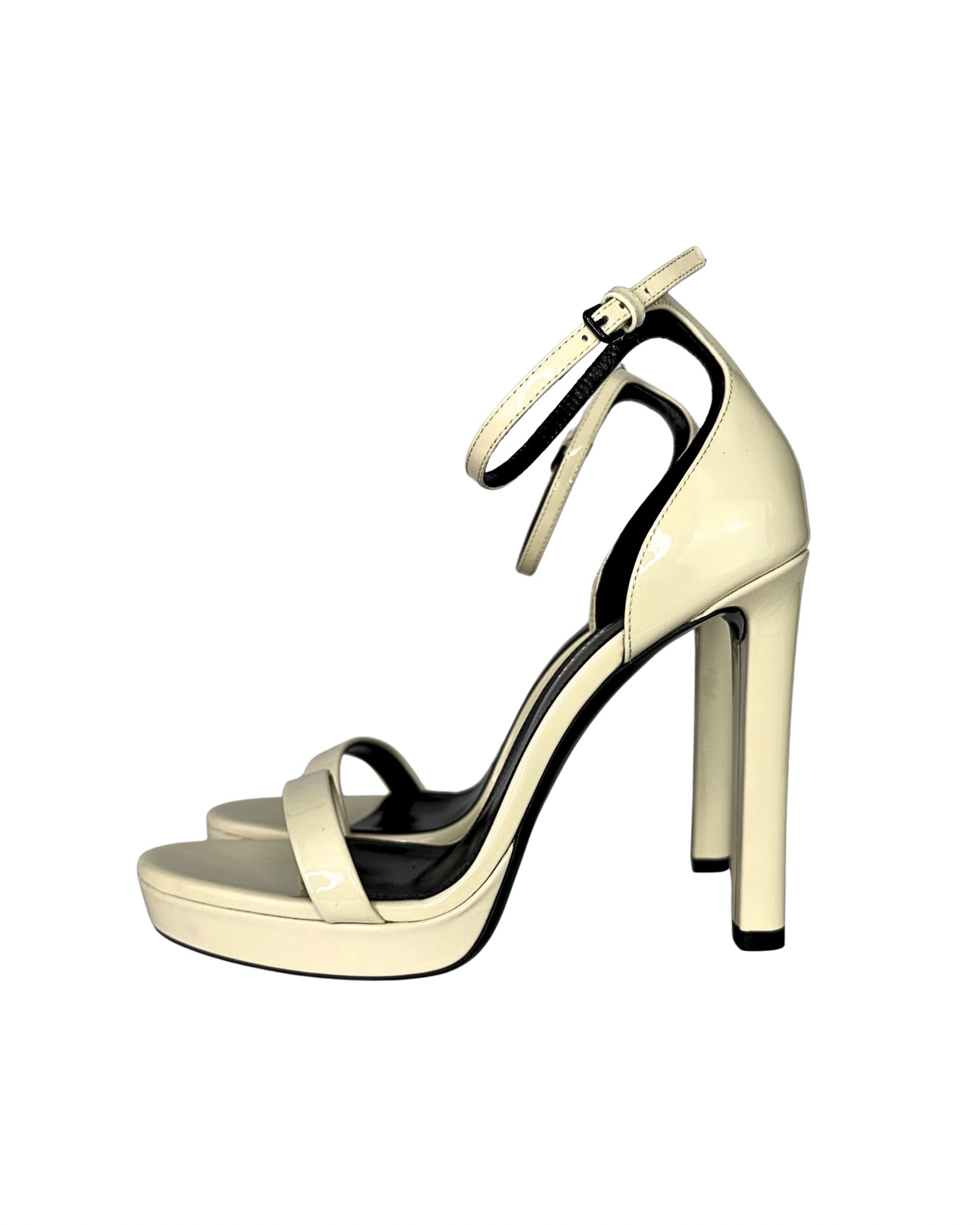 Saint Laurent Hall Platform Ankle Strap Sandals