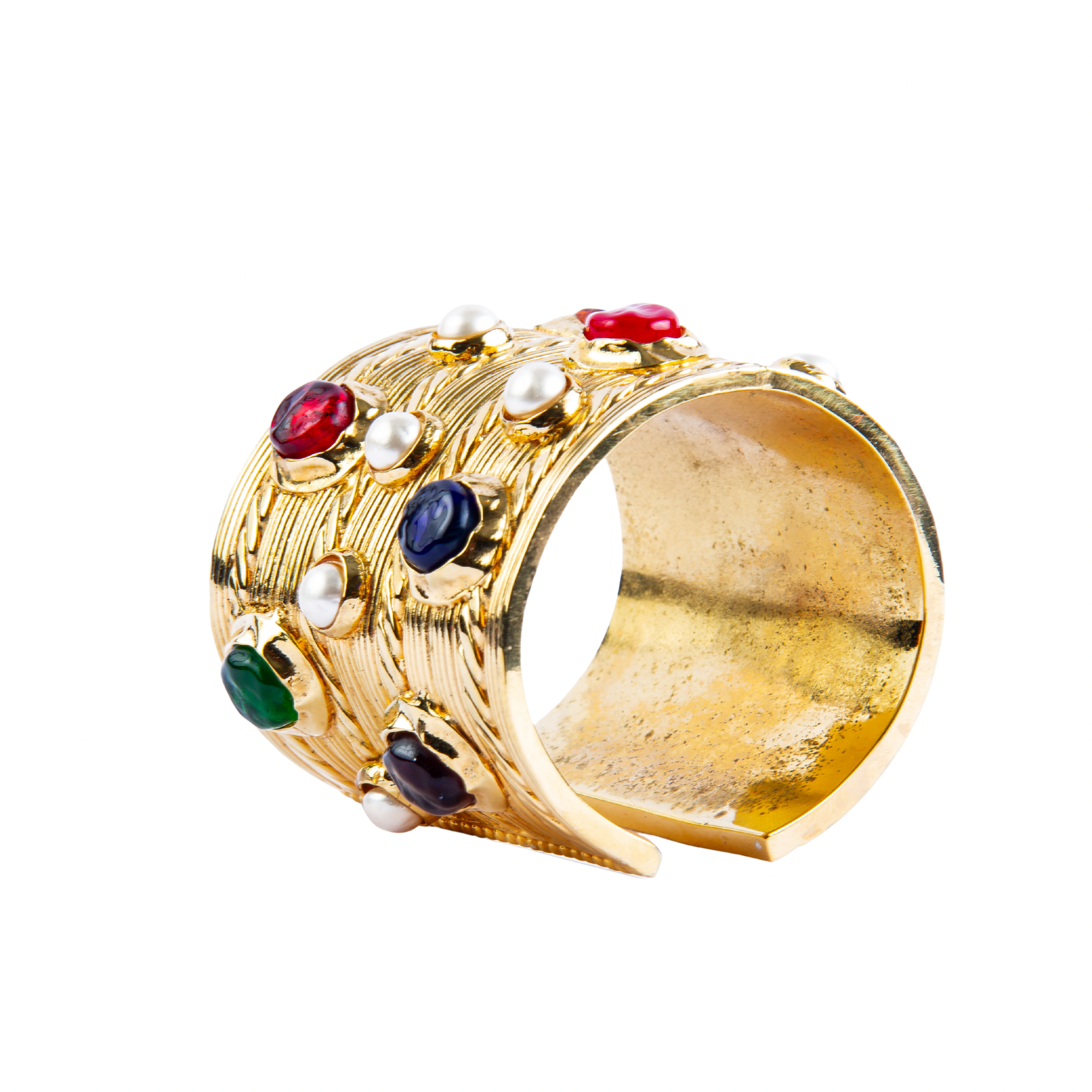 Chanel Vintage Gripoix Cuff Bracelet