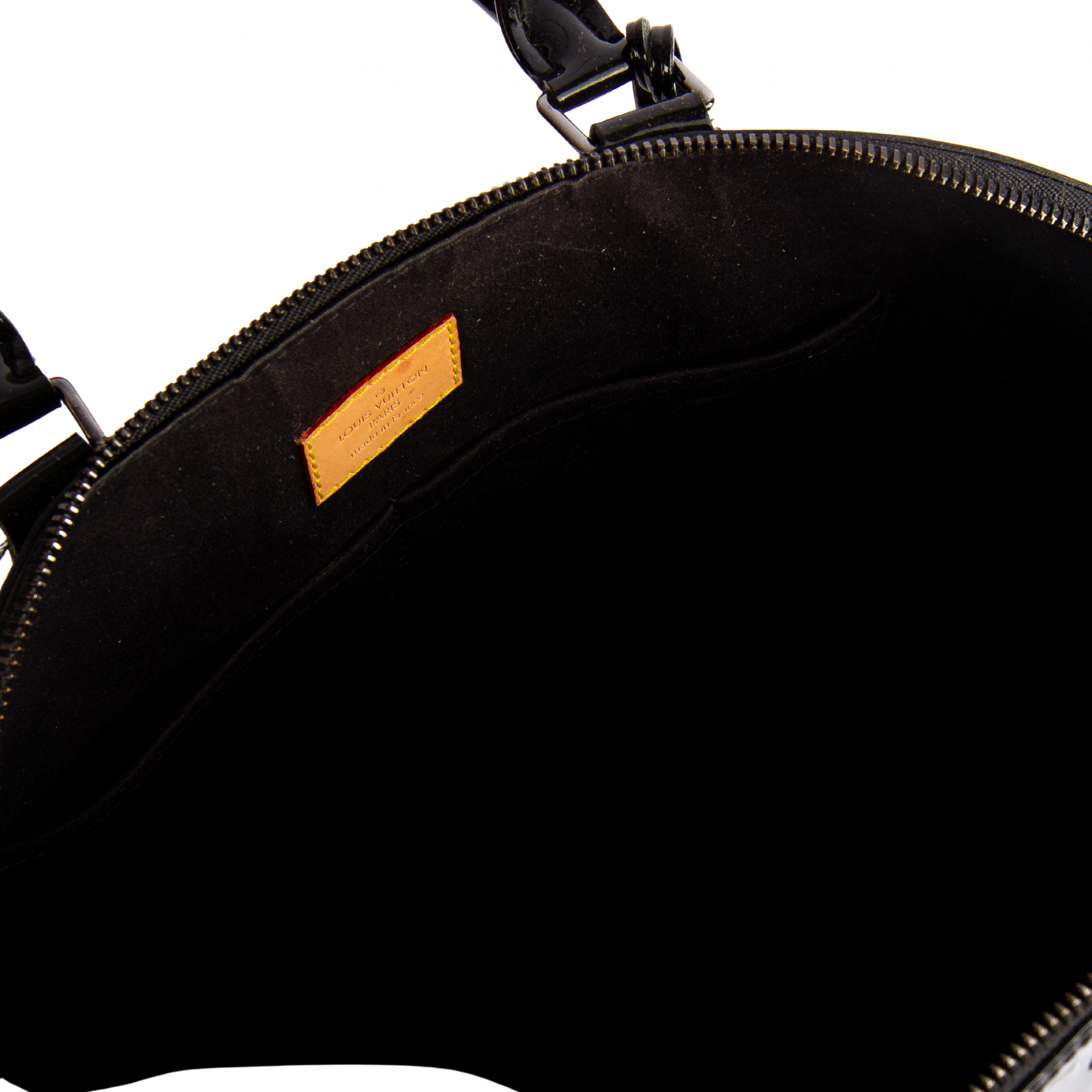 Louis Vuitton Alma Vernis MM Top Handle Bag