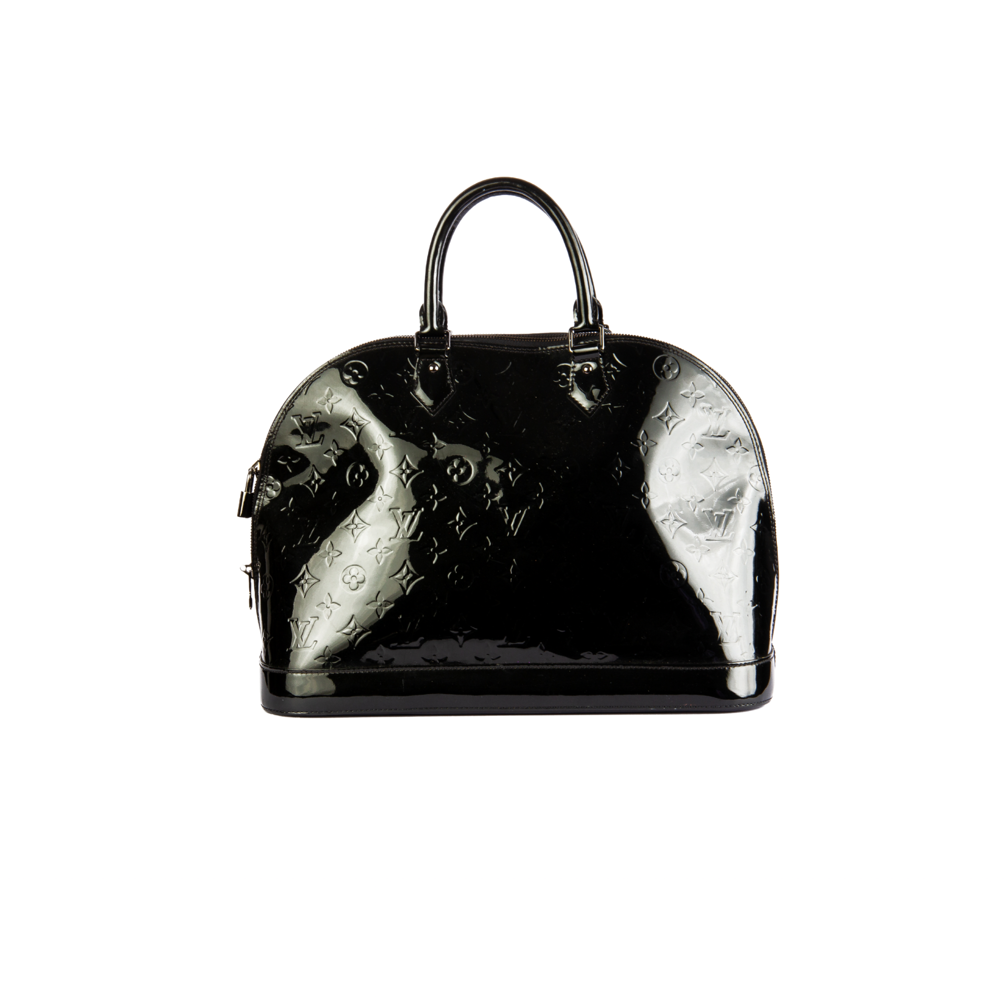 Louis Vuitton Alma Vernis MM Top Handle Bag