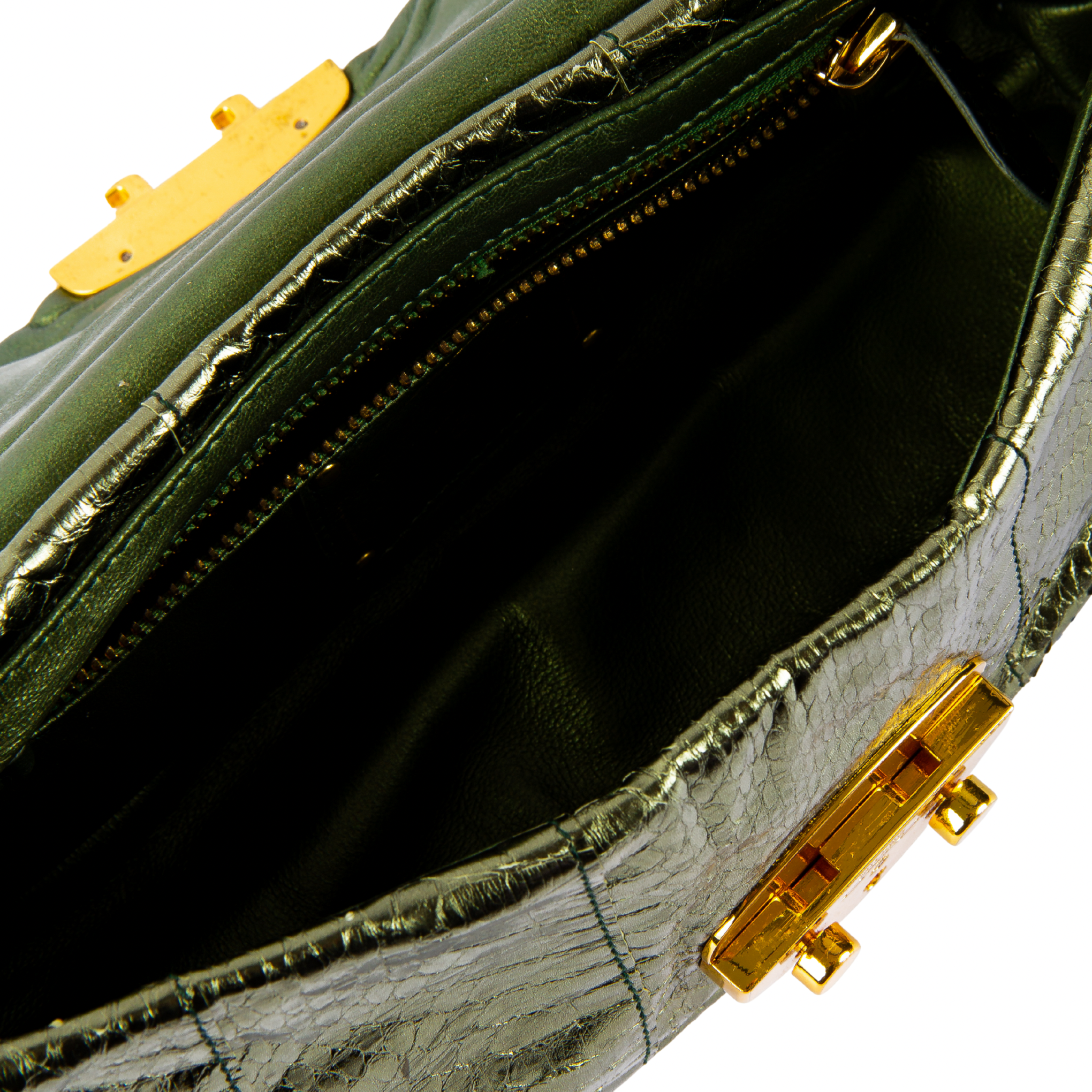 Prada Jeweled Python Chain Shoulder Bag