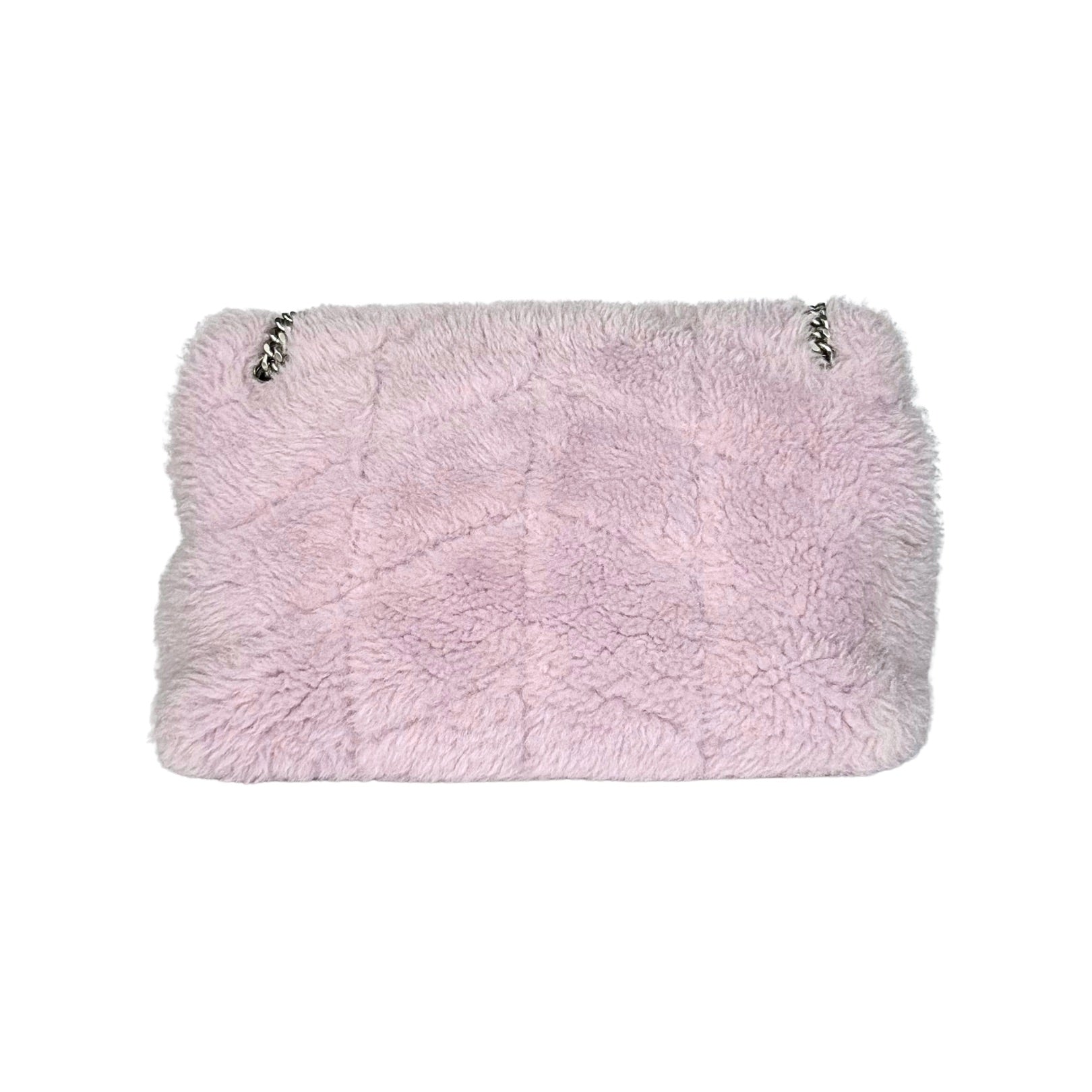 Saint Laurent Loulou Puffer Small Shearling Shoulder Bag