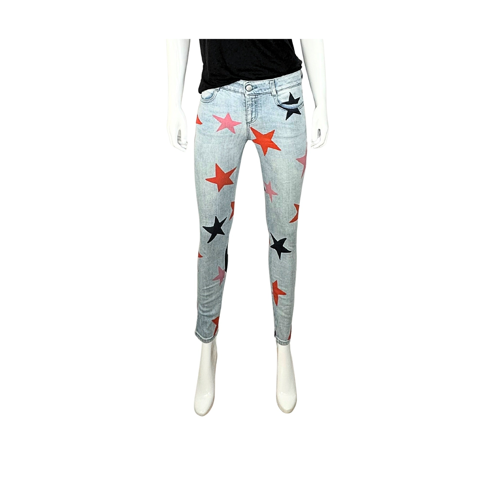 Stella McCartney Mid Rise Star Jeans