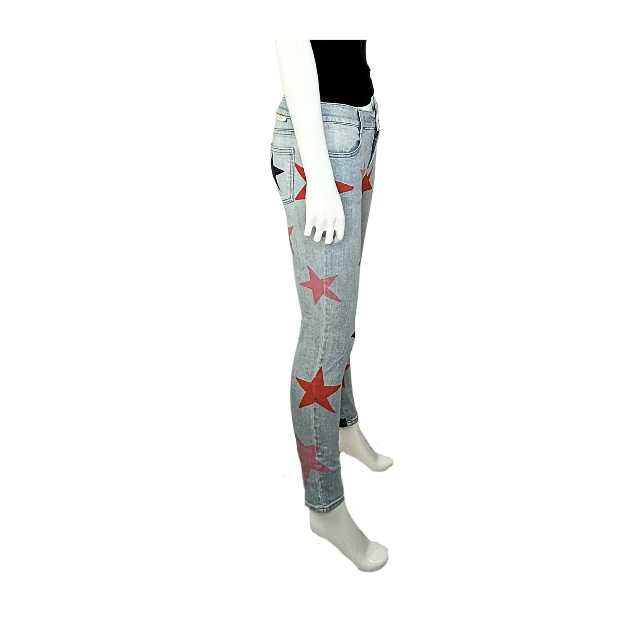 Stella McCartney Mid Rise Star Jeans