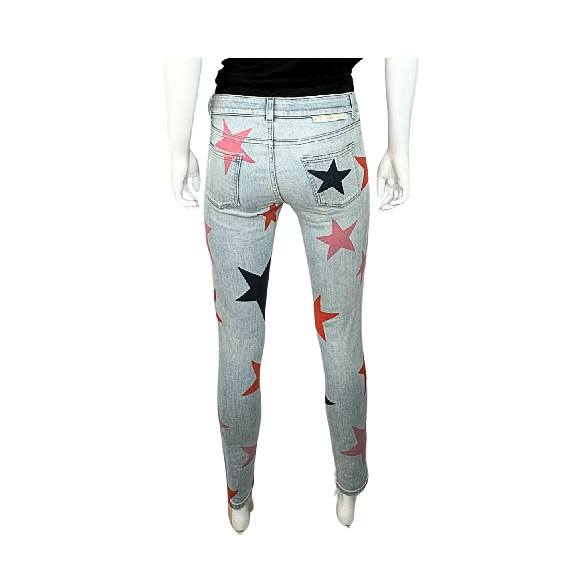 Stella McCartney Mid Rise Star Jeans