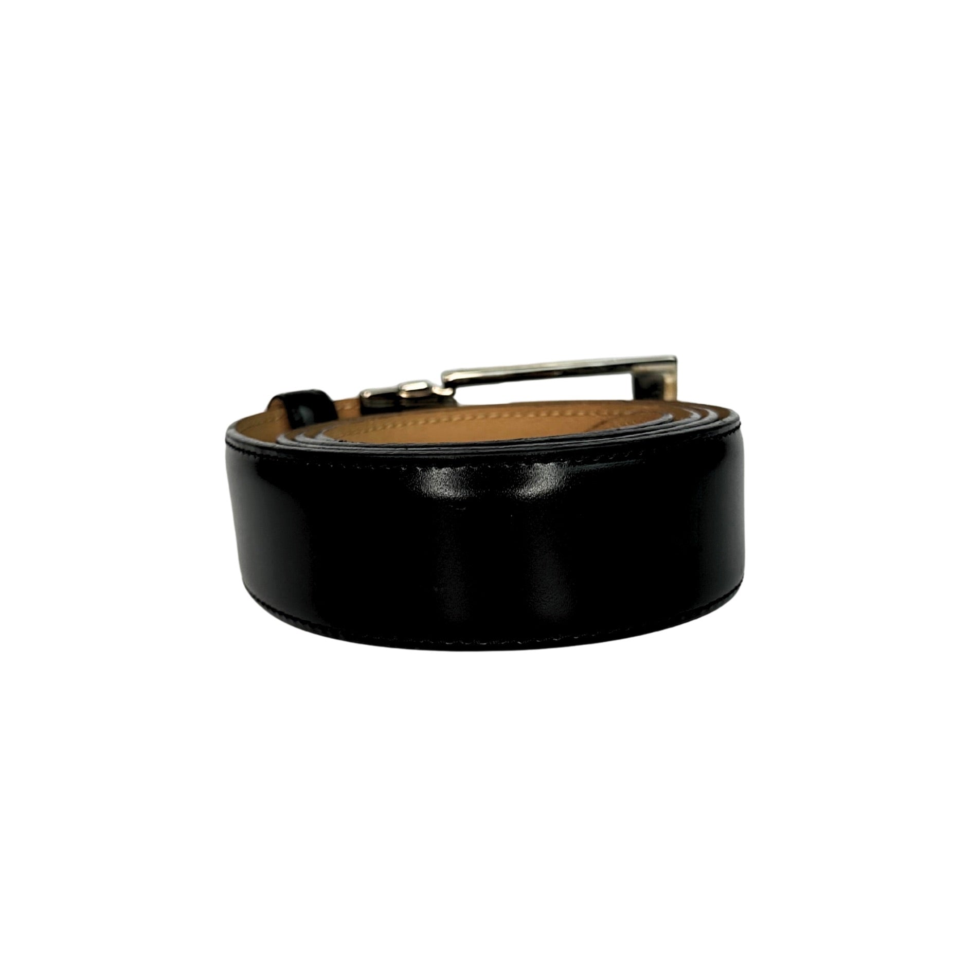 Montblanc Black Leather Belt