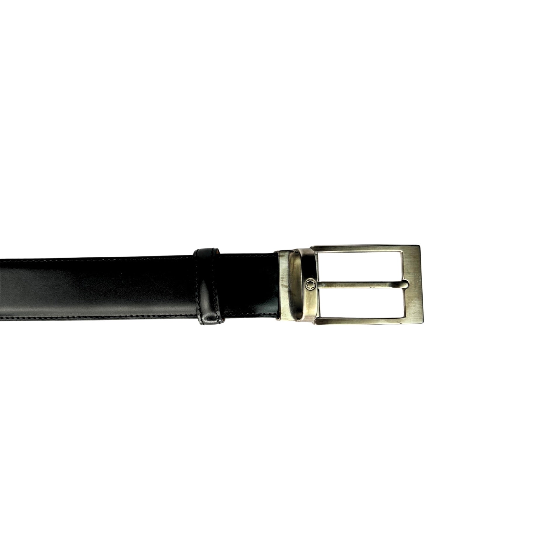 Montblanc Black Leather Belt