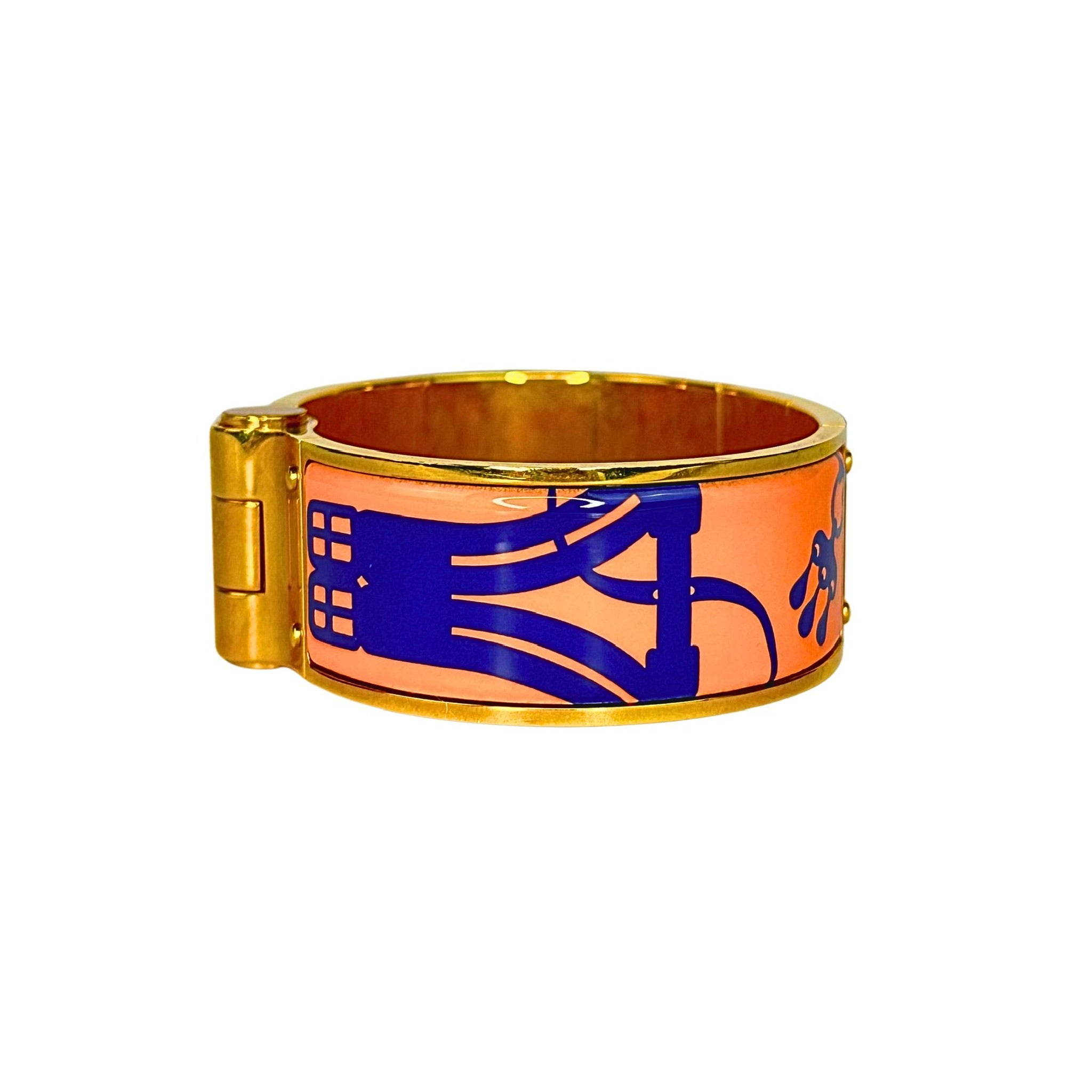 Hermès Mors a Jouets Enamel Bracelet