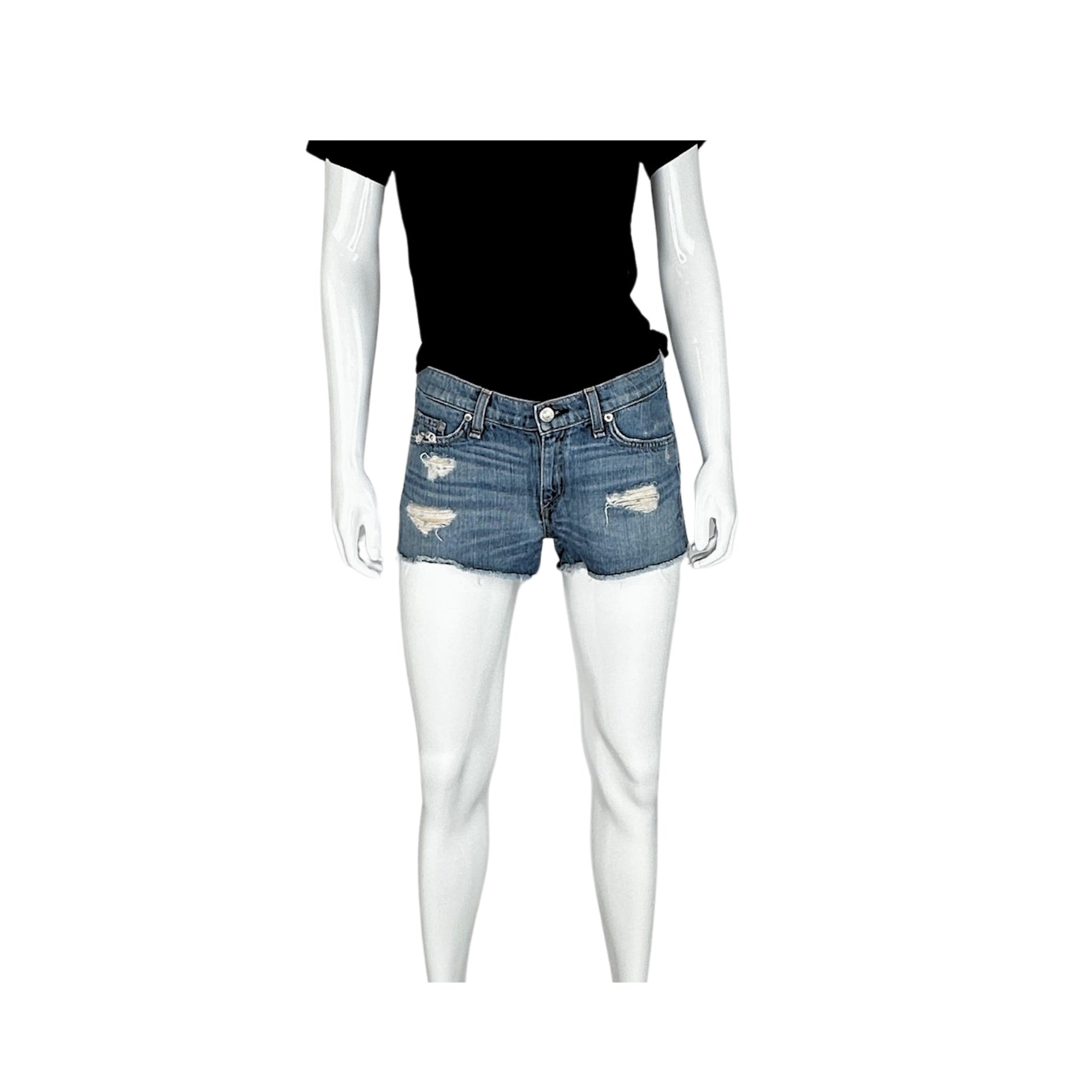 Rag & Bone Distressed Denim Shorts