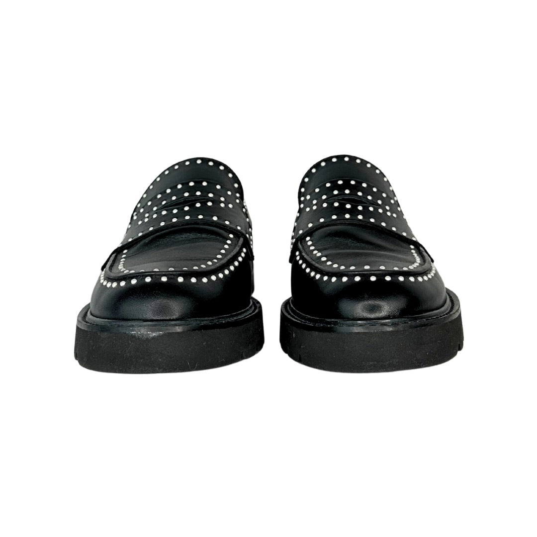 Stuart Weitzman Parker Mini Pearl Studded Loafers