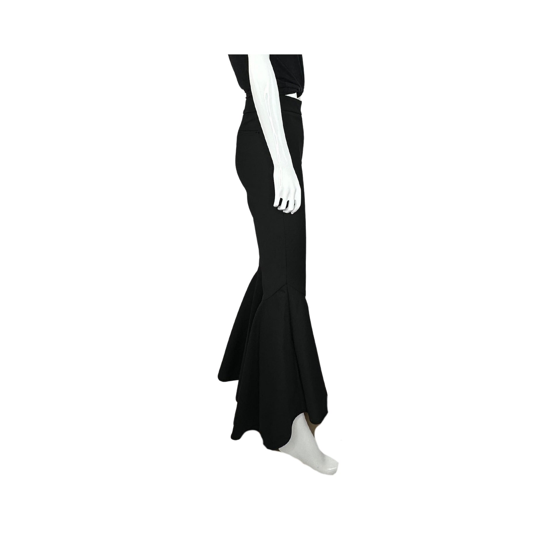 Ellery Sinous Cropped Flare Pants